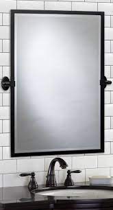 matte black rectangular bathroom mirror