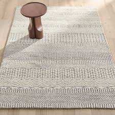 fatonia hand knotted wool rug ecru