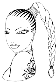 Short hair doesn't have to be tricky to braid. Short Hair Coloring Page Coloringbay