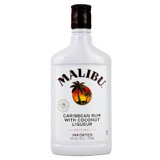 Malibu has a little bit of english in it. Malibu Coconut Rum 375ml Luekens Wine Spirits