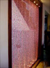beautiful pink bead curtain