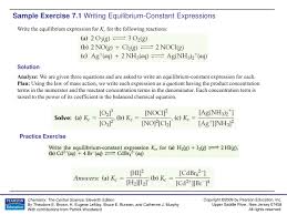 sample exercise 7 1 writing equilibrium