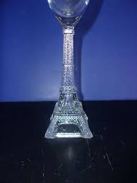 Rare Paris Eiffel Tower Stem Wine Glass