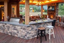 outdoor brick kitchen designs patio
