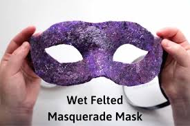 venetian mask felting tutorial to