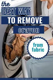 how to remove crayon from fabric quick