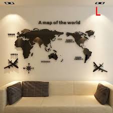Fly Sunton Acrylic 3d Map Of World