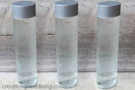 Etched Glass Water Bottle