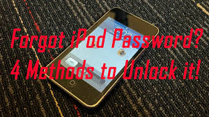 forgot ipod pword how to unlock it