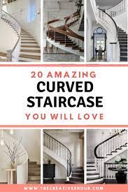20 Beautiful Curved Staircase Ideas For