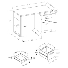 Desk dimensions drawings dimensions guide. Modern Desks Helio Gray Black Desk Eurway Furniture