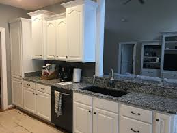 repainted kitchen cabinets in