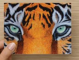 Tiger Eyes Card Corrina Thurston
