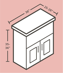 standard kitchen cabinet sizes and