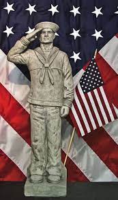u s navy sailor garden statue