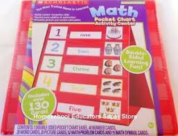 Details About Scholastic Math Pocket Chart Activity Center Homeschool Pre K To 1st Numbers New