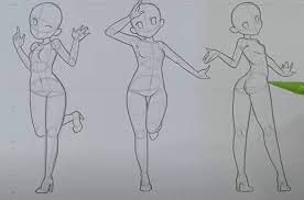 how to draw anime poses step by step