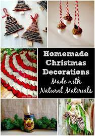 handmade natural christmas decorations