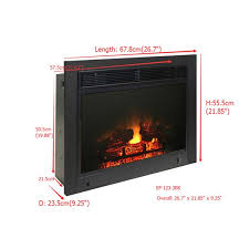 Electric Fireplace Insert Ef 123 3bk