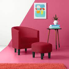 Browse a large selection of unique chair designs, including armchairs, dining chairs, recliners and more in a variety of styles, materials and sizes. Red Chair And Ottoman Wayfair
