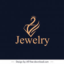 jewelry logo template flat crown loon