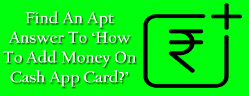 After it is done, they may ask you to verify some of the details from your end and then you can enquire about the status of the balance and rest of the. Take Assistance From Professionals To Add Money To Cash App Card