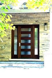 Front Door With Side Panel Glass