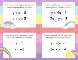 Perpendicular Math Worksheet