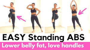 lose lower belly fat standing workout