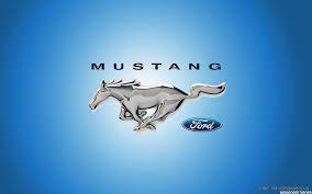 ford mustang hd logo blue wallpaper