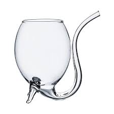 Wine Glass With Straw Vampire Goblet