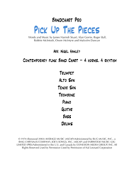 Download Pick Up The Pieces Fmi 8pc Funk Rock Band Chart
