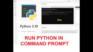 how to run python in command prompt and