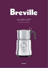 user manual breville the milk café