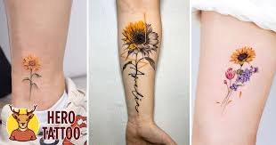 100 best sunflower tattoo ideas that