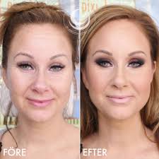 party makeup before after