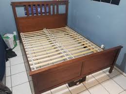 ikea queen sized hemnes bed frame and