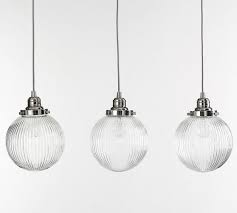 Pb Classic 3 Light Pendant With Ribbed