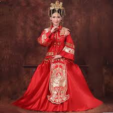 Nowadays, the bride can choose what style of chinese traditional dress she would like to wear depending on her own style. 2021 New Red Traditional Chinese Wedding Dress Qipao National Costume Womens Overseas China Style Bride Cheongsam Clothing S Xxxl From Caeley 58 58 Dhgate Com