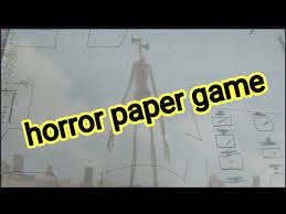 how to make a horror paper game