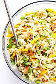 crunchy asian ramen noodle salad