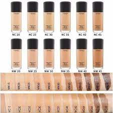 mac foundation shade guide how to