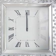 clear mirrored og wall clock