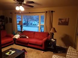 Window Treatment Behind Couch