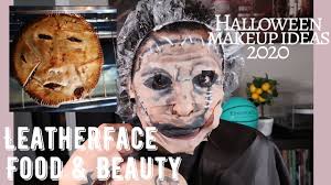creepy leather face makeup tutorial