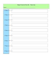 Blank Timeline Template 10 Events