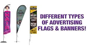 types of outdoor advertising flags