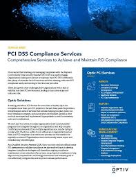 pci dss compliance services risk optiv