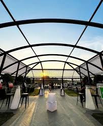 outdoor rooftop bar grill