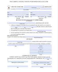 To prove that the service was completed successfully, a process server will fill out an affidavit of service. Printable Online Maryland Divorce Papers Instructions